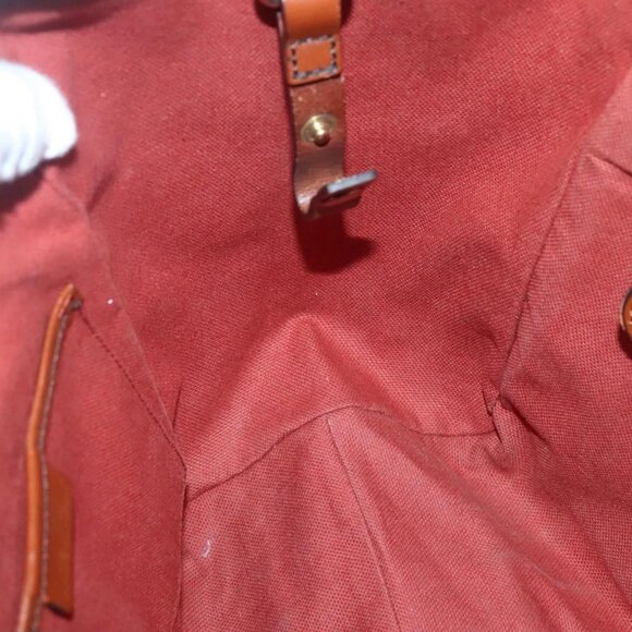 BURBERRY Nova Check Blue Label Tote Bag PVC Suede Beige Brown gold Auth 133568 - Picture 14 of 16